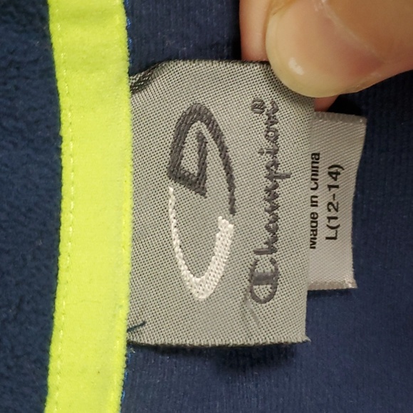 Champion Sherpa Jacket Full Front Zip Boys Size Large - Picture 4 of 6